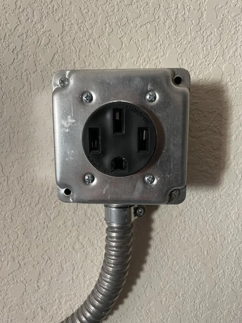 NEMA 14-50 outlet installed for Smart Home Electrical in Deer Park